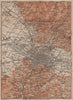 FLORENCE FIRENZE environs. Galluzzo Fiesole. Italy mappa. BAEDEKER 1906
