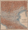 ALTA ITALIA (PARTE ORIENTALE). North East Italy mappa. BAEDEKER 1906 old