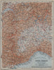 ALTA ITALIA (PARTE OCCIDENTALE). North-west Italy mappa. BAEDEKER 1913 old