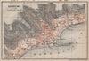 SANREMO town city plan piano urbanistico. San Remo. Italy mappa 1913 old