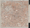 MILANO MILAN antique town city plan piano urbanistico. Italy mappa 1913