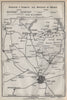 FERROVIE E TRAMWAYS NEI DINTORNI DI MILANO. Railways Como Lecco Monza 1913 map
