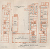 PALAZZO DUCALE. Doge's palace floor plan. Venice Venezia mappa. SMALL 1913