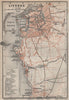 LIVORNO antique town city plan piano urbanistico. Italy mappa 1913 old