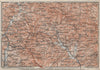 VALLOMBROSA & CAMALDOLI environs. Reggello Casentino. Topo-map. Italy 1913