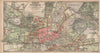 POTSDAM town city stadtplan & environs/umgebung. Nowawes. Brandenburg 1904 map