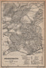 BRANDENBURG AN DER HAVEL vintage town city stadtplan. Berlin karte 1904 map