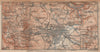 KASSEL CASSEL & environs/umgebung. Hessen. Germany karte 1904 old antique map
