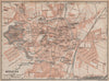 MÜNSTER antique town city stadtplan. Northrhine-Westfalia karte 1904 old map