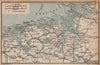 OSTFRIESLAND. East Frisian Islands. Lower Saxony. Germany. Baedeker 1904 map