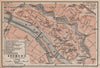 BREMEN antique town cityplan II. Innere Stadt karte. BAEDEKER 1904 old map