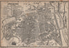 LÜNEBURG antique town city stadtplan. Lunenburg. Lower Saxony karte 1904 map