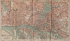 HAMBURG & ALTONA town city stadtplan St Pauli St Georg Freihafengebiet 1904 map