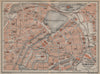 HAMBURG antique town city plan. Innere Stadt. Binnenalster karte 1904 old map