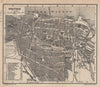 ROSTOCK antique town city stadtplan. Mecklenburg-Vorpommern karte 1904 old map