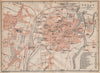 POSEN POZNAN antique town city plan miasta. Poznań. Poland mapa 1904 old
