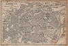 LIEGNITZ LEGNICA antique town city plan miasta. Silesia, Poland mapa 1904
