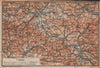 LUSATIAN MOUNTAINS. Zittau Liberec Frydlant Bogatynia Luzicke hory 1904 map