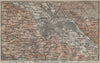 DRESDEN & environs/umgebung. Saxony karte. BAEDEKER 1904 old antique map chart