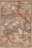 KÖNIGSTEIN & HOHNSTEIN umgebung. Sächsische schweiz Saxon Switzerland 1904 map