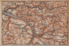 BAD SCHANDAU environs/umgebung. Sächsische schweiz. Deutschland karte 1904 map