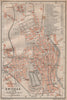 ZWICKAU antique town city stadtplan. Saxony karte. BAEDEKER 1904 old map