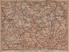 ORE MOUNTAINS. Erzgebirge Krusne hory Chemnitz Zwickau Plauen Glauchau 1904 map