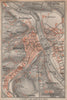 MEISSEN Meißen town city stadtplan & environs/umgebung. Cölln. Saxony 1904 map