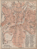 LEIPZIG antique town city stadtplan. Saxony karte. BAEDEKER 1904 old map