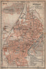 DESSAU antique town city stadtplan. Saxony-Anhalt karte. BAEDEKER 1904 old map