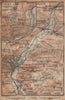 JENA & environs/umgebung. Dornburg. Thuringia karte. BAEDEKER 1904 old map