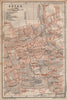 GOTHA town city stadtplan. Thuringia. Schloss Friedenstein karte 1904 old map