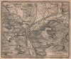 COBURG environs/umgebung. Bayern Bavaria. BAEDEKER 1904 old antique map chart