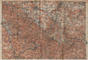 THÜRINGER WALD. Thuringian Forest. Gotha Eisenach Erfurt Weimar karte 1904 map