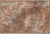 BLANKENBURG & environs/umgebung. Schwarzatal. Thuringia karte 1904 old map
