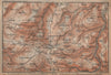OBERHOF environs/umgebung. Schmalkalden-Meiningen, Thuringia. BAEDEKER 1904 map