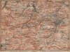FRIEDRICHRODA & Thüringer Wald. Brotterode Großer Inselsberg Thuringia 1904 map