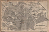 HALBERSTADT antique town city stadtplan. Saxony-Anhalt karte. BAEDEKER 1904 map