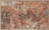 DAS BODETHAL von Thale bis Treseburg. Bode Gorge topo-map. Harz karte 1904