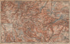 BAD HARZBURG & WERNIGERODE town city stadtplan. HARZ MOUNTAINS. Brocken 1904 map