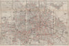 BERLIN STRAßENBAHNNETZ. Tramway network. town city stadtplan karte 1910 map