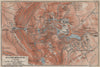BERGPARK WILHELMSHÖHE. Kassel, Deutschland. Kaupert karte. BAEDEKER 1910 map