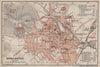 OSNABRÜCK antique town city stadtplan. Lower Saxony karte. BAEDEKER 1910 map