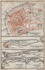 EAST FRISIAN ISLANDS. Ostfriesische Inseln Norderney Juist Langeoog 1910 map
