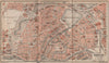 HAMBURG antique town city plan I. Innere Stadt. Binnenalster karte 1910 map