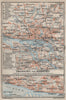 HAMBURG environs/ umgebung. Elbe. Altona Wilhelmsburg. BAEDEKER 1910 old map