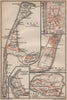 NORTH FRISIAN ISLANDS. Nordfriesland. Sylt Westerland Wyk Amrum Föhr 1910 map