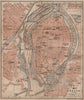 LÜBECK antique town city stadtplan. Schleswig-Holstein karte. BAEDEKER 1910 map