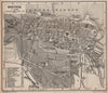 ROSTOCK antique town city stadtplan. Mecklenburg-Vorpommern karte 1910 old map