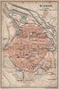 WISMAR antique town city stadtplan. Mecklenburg-Vorpommern karte 1910 old map